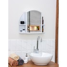 Шкафчик для ванной комнаты c зеркалом «Орион», цвет белый мрамор - Фото 10