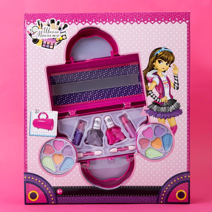 Набор косметики для девочек Зефирка романтическая серия в кейсе Сумочка принцесс