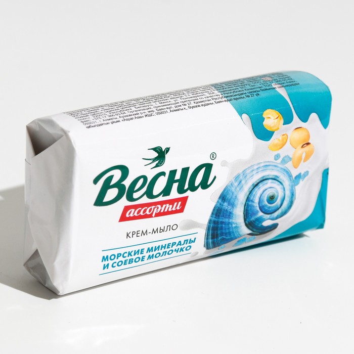 Крем-мыло «Весна», морские минералы и соевое молочко, 90 г - Фото 1