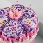 Игольница со шкатулкой для хранения мелочей, 8×7.8×7.8 см, цвет розовый - Фото 3