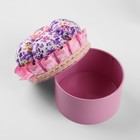 Игольница со шкатулкой для хранения мелочей, 8×7.8×7.8 см, цвет розовый - Фото 4