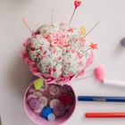 Игольница со шкатулкой для хранения мелочей, 8×7.8×7.8 см, цвет розовый - Фото 9