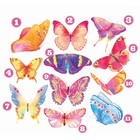 Термотрансфер «Акварельные бабочки», 19,5 × 21 см, 11 дизайнов - Фото 3