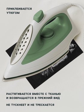 Термонаклейка «Портрет тигра», 22?28 см (комплект 5 шт)