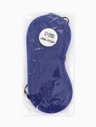 Маска для сна «Однотонная», 19×8.5 см, двойная резинка, синяя - Фото 4