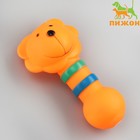 Игрушка пищащая "Зоопарк" для собак, 14 см, оранжевый лев - фото 318802275