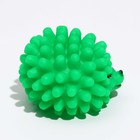 Игрушка пищащая "Ёжик" малый для собак, 6,5 см, зелёная - фото 6556872
