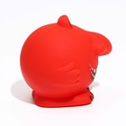 Игрушка пищащая "Монстрик" для собак, 8,5 х 7 см, красная - фото 6556882