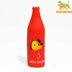 Игрушка пищащая "Dog BEER" для собак, 19 х 5,2 см, красная - фото 809409040