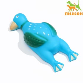 Игрушка пищащая "Скромная утка" для собак, 18 х 7 х 4 см, синяя 7159747