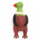 Игрушка пищащая "Скромная утка" для собак, 18 х 7 х 4 см, коричневая - фото 809409042
