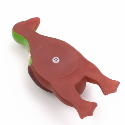 Игрушка пищащая «Скромная утка» для собак, 18×7×4 см, коричневая