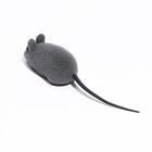Мышь бархатная, 6 см, серая - Фото 3