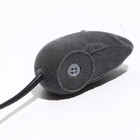 Мышь бархатная, 6 см, серая - Фото 5