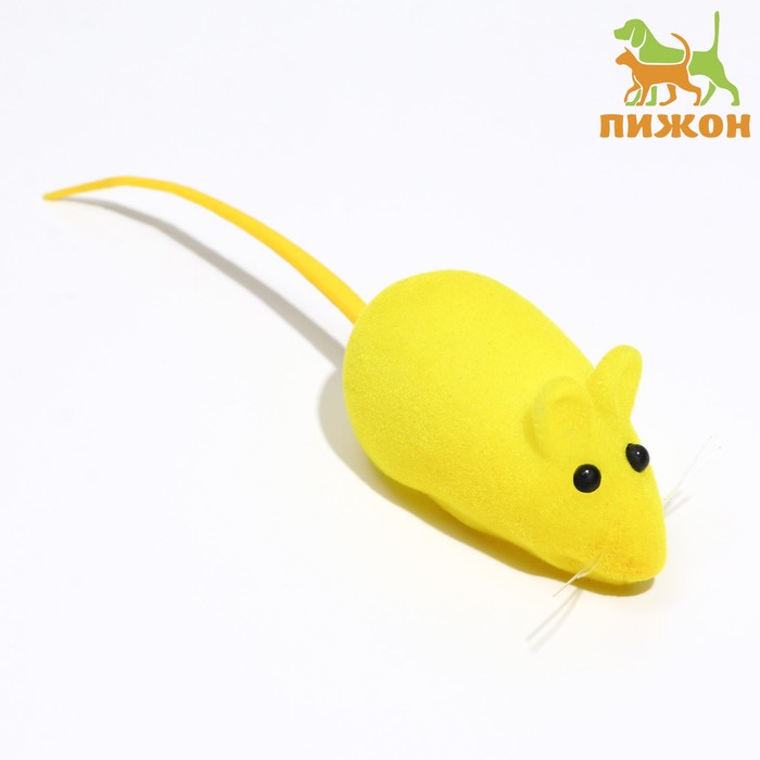 Мышь бархатная, 6 см, микс - Фото 1