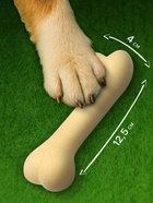 Игрушка плавающая «Кость-волна» Пижон Premium, вспененный TPR, 12.5×4 см, жёлтая - Фото 2