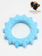 Плавающая игрушка для собак Пижон Premium «Кольцо с шипами», 8 см, вспененный TPR, голубая - Фото 3