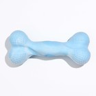 Игрушка плавающая для собак "Мощная кость" Пижон Premium, вспененный TPR, 15,5 см, голубая - фото 7107167
