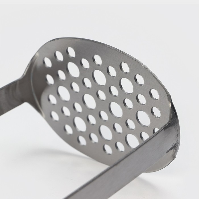 Пушер для картофеля Доляна Smasher, 10×15,5 см, нержавеющая сталь, цвет хромированный - фото 1882361897
