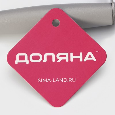 Пушер для картофеля Доляна Smasher, 10×15.5 см, нержавеющая сталь, серебристый