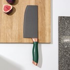 Топорик кухонный «Эсмиральда», 17×7,5 см, цвет зелёный - Фото 1