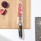 Нож кухонный Доляна «Энергия», овощной, лезвие 8,5 см, цвет чёрный - Фото 4