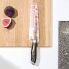 Нож кухонный Доляна «Энергия», универсальный, лезвие 12,5 см, цвет чёрный - Фото 4