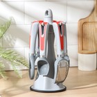 Набор кухонных инструментов «Рохан», 6 предметов, на подставке - фото 25778565