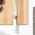 Нож для овощей кухонный Доляна Zeus, лезвие 9,5 см, цвет белый - Фото 2