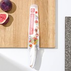 Нож для овощей кухонный Доляна Zeus, лезвие 9,5 см, цвет белый - Фото 5