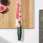 Нож кухонный универсальный Доляна Zeus, лезвие 12,5 см, цвет изумрудный - Фото 5