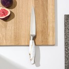 Нож кухонный универсальный Доляна Zeus, лезвие 12,5 см, цвет белый - Фото 2