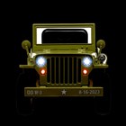 Электромобиль «Джип», кожаное сидение, EVA колеса, цвет зелёный - фото 3870137