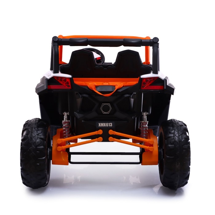 Электромобиль «БАГГИ», АКБ 24V, монитор, EVA колеса, кожаное сидение, цвет оранжевый - фото 1907391451