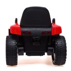 Электромобиль «Трактор», с прицепом, EVA колеса, кожаное сидение, цвет красный - Фото 4