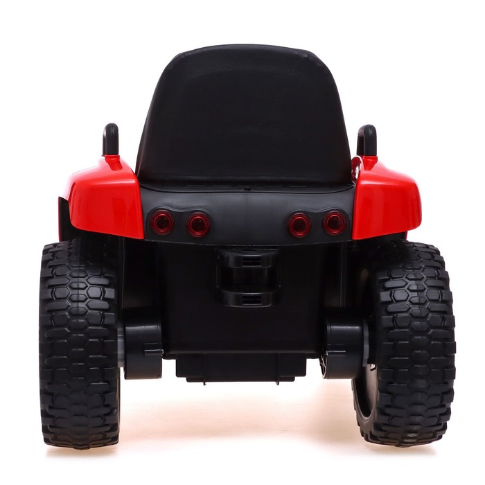 Электромобиль «Трактор», с прицепом, EVA колеса, кожаное сидение, цвет красный - фото 1907391465