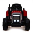 Электромобиль «Трактор», с прицепом, EVA колеса, кожаное сидение, цвет красный - фото 3870180