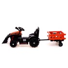Электромобиль «Трактор», с прицепом, цвет оранжевый - Фото 2