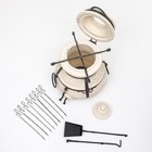 Тандыр «Кочевник» с откидной крышкой, h=63 см, d=45 см, 52.5 кг, 8 шампуров, кочерга, совок - Фото 5