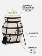 Тандыр «Донской» с откидной крышкой, h=67 см, d=42 см, 52.5 кг, 8 шампуров, кочерга, совок - Фото 2