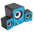 Компьютерные колонки 2.1 LuazON LPCK-02, 2x3Вт, сабвуфер 5Вт, 80дБ, Jack 3.5, USB, синяя - Фото 2