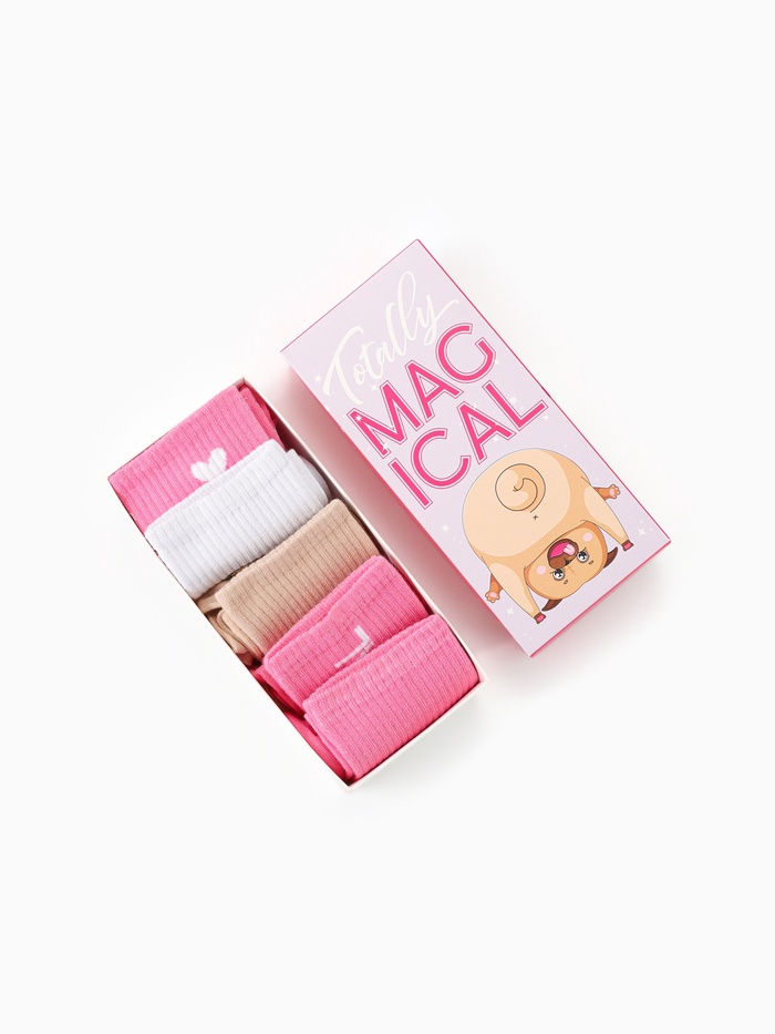 Носки женские KAFTAN Magical, набор 5 пар, размер 36-39 (23-25 см)