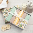 Махровые полотенца «Этель» Summer time, 30×30 см - 5 шт., хлопок 100% - Фото 1