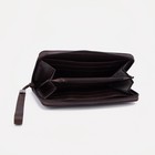 Портмоне мужское на молнии, отдел для купюр, для карт, для монет, коричневое - фото 57956428