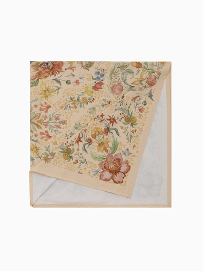 Скатерть «Этель» Floral pattern, размер 147×112 ±2 см с ГМВО, 100% хлопок, саржа 190 г/м²