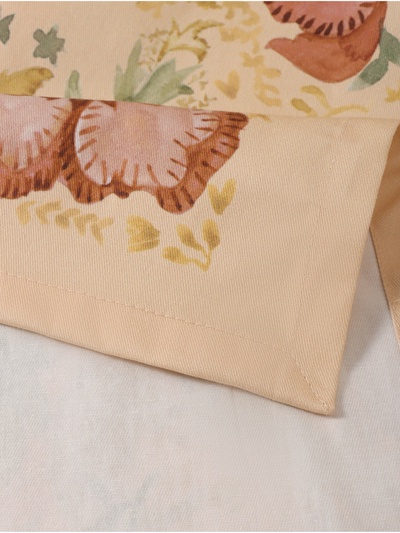 Скатерть «Этель» Floral pattern, размер 147×112 ±2 см с ГМВО, 100% хлопок, саржа 190 г/м²