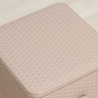 Комод 3-х секционный «Плетёнка», 37.5×36×63 см, цвет какао - Фото 2