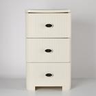 Комод 3-х секционный «Плетёнка», цвет слоновая кость - Фото 2