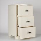 Комод 3-х секционный «Плетёнка», цвет слоновая кость - Фото 3