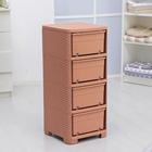 Комод 4-х секционный «Плетёнка», цвет какао - Фото 4